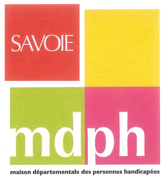 Logo MDPH de la savoie blanc